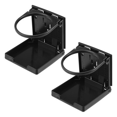 Unique Bargains Car Folding Drink Cup Holder Universal for Car Boat Marine Caravan RV Black 2 Pcs