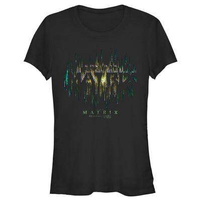 Juniors Womens The Matrix Resurrections Glitch in the Matrix T-Shirt