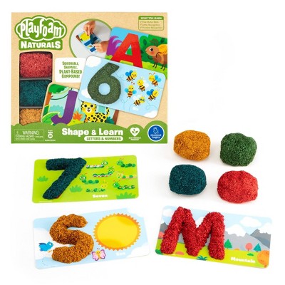 Educational Insights Playfoam Naturals Shape & Learn Letters & Numbers Set: Encourage Creativity with 40 Pieces