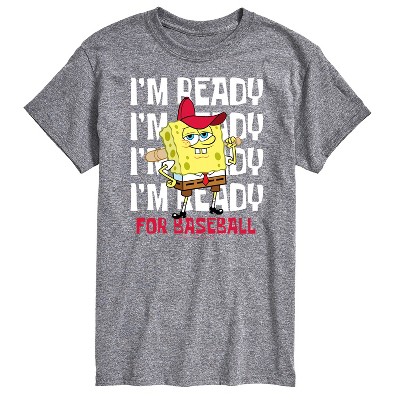Men's - SpongeBob SquarePants - Ready For Baseball Short Sleeve Graphic T-Shirt