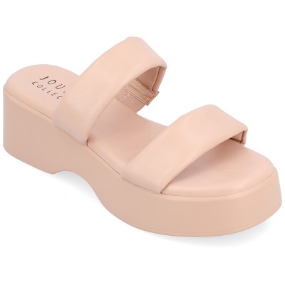 Journee Collection Women's Veradie Slip On Platform Sandals