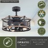VAXCEL Kodiak Rustic Ceiling Fan with LED Light Kit and Remote Moose - 2 of 4