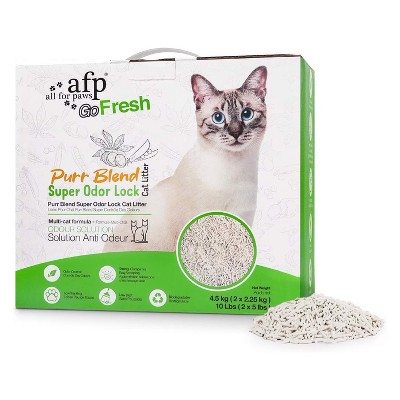 Allforpaws Cat Litter Natural Tofu Cat Litter with Strong Odor Control, 9.9lb/4.5kg (2 X 2.25kg)