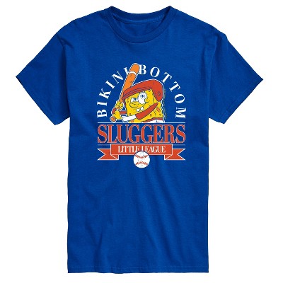 Men's - Spongebob Squarepants - Baseball Bikini Bottom Sluggers Little League Short Sleeve Graphic T-Shirt
