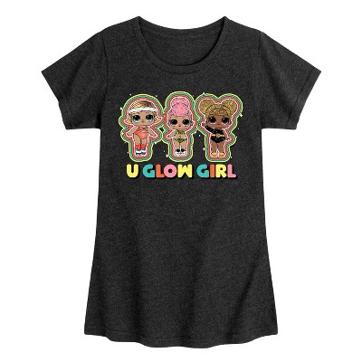 Girls' - LOL Surprise! - U Glow Girl Fitted Short Sleeve Graphic T-Shirt