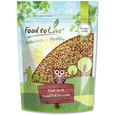 Hulled Barley Grain – 100% Whole Grain, Vegan, Great for Home Baking, Brewing, Grinding. Rich in Selenium, Fiber. Perfect for Chili