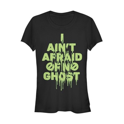 Juniors Womens Ghostbusters Ain't Afraid of No Ghost T-Shirt
