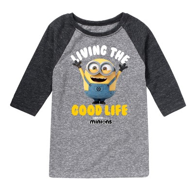 Boys' - Despicable Me Minions - Living The Good Life Raglan Graphic T-Shirt