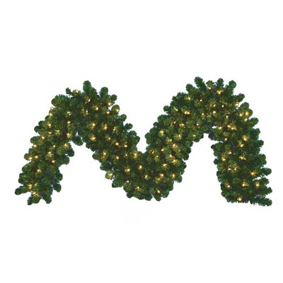 Kurt Adler 9' x 14" Pre-Lit Vanderbilt Garland