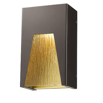 Millennial Collection LED Outdoor Fixture - 6" x 10" - Modern Glass Design - 177 Lumens