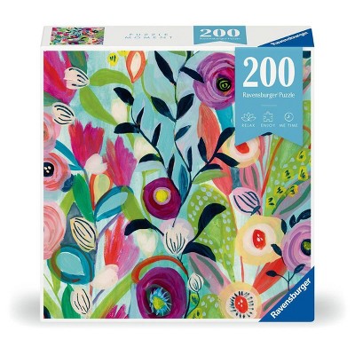Ravensburger Watercolor Bouquet Jigsaw Puzzle - 200pc: Nature Theme Educational Cardboard Toy