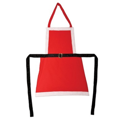 Beistle Mrs Claus Fabric Novelty Apron, (1/Pkg) Multicolored