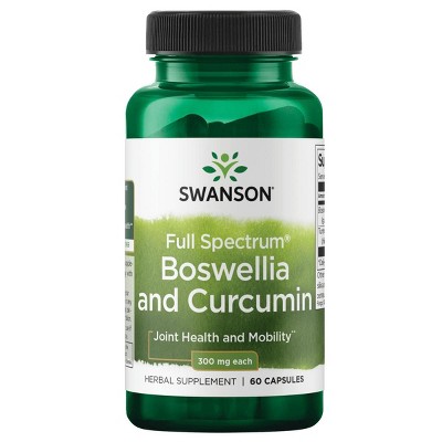 Swanson Herbal Supplements Full Spectrum Boswellia and Curcumin Capsule 60ct