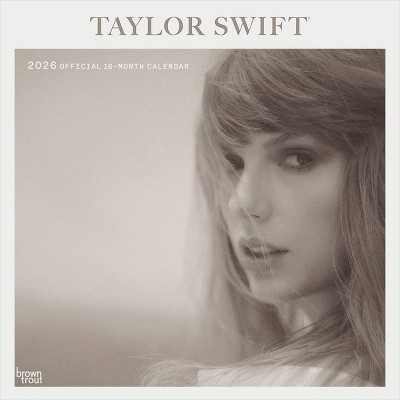 BrownTrout Taylor Swift 2026 12"x24" Hanging Square Wall Calendar Plastic-Free