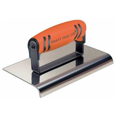 Kraft Tool  Concrete Sidewalk Edger,SS,6"L,1/2" Lip CF173PF