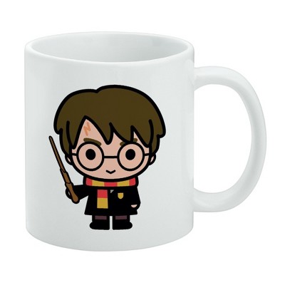 Harry Potter Cute Chibi Character Ceramic Coffee Mug  Novelty Gift Mugs for Coffee  Tea and Hot Drinks  11oz  White