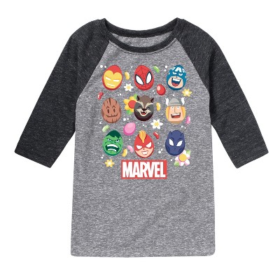 Boys' - Marvel - Easter Egg Group Raglan Graphic T-Shirt