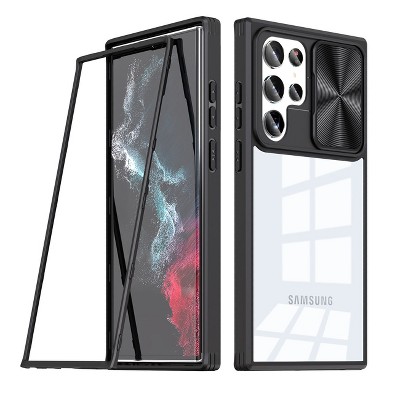 Full Protection With Mobile Phone Protective Film Slide Camera Lens Phone Case For Samsung Galaxy S22 Ultra