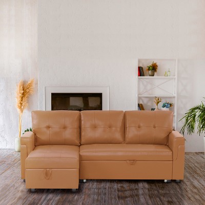Home Imports Emporium Reversible Sleeper Sectional Sofa Storage Chaise