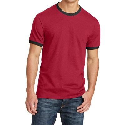 Mafoose Men's Short Sleeve Core Cotton Soft Classic Ringer Tee