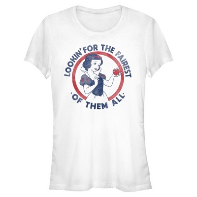 Juniors Snow White and the Seven Dwarfs Looking for the Fairest T Shirt