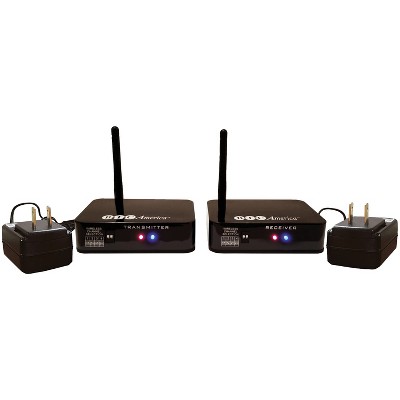BIC America WTR-SYS 4-Channel Wireless Audio Transmitter/Receiver Kit for Powered Subs and Speakers in Black