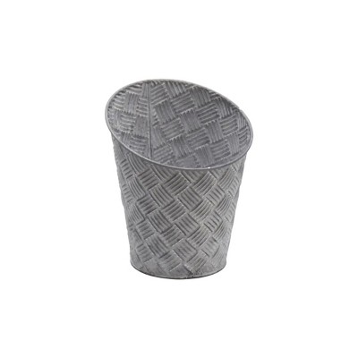 Slickblue Vintage Decorative Galvanized Metal Planter, Indoor/Outdoor Flower Pot, Silver, Small/Medium/Large