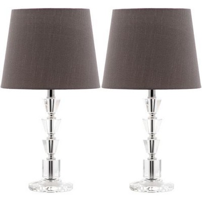 Harlow Tiered Crystal Lamp (Set of 2) - 16" Height - LIT4125 - Safavieh