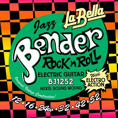 La Bella BJ1252 Jazz Bender Electric Guitar Strings With Wound 3rd 12 - 52