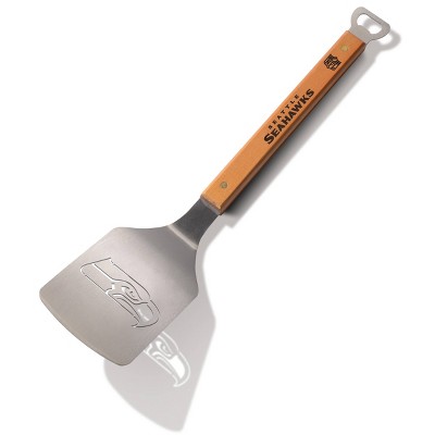 NFL Seattle Seahawks Classic Series Sportula: Stainless Steel Grill Tool with Bottle Opener