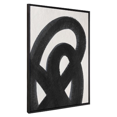 Kate & Laurel All Things Decor 31.5"x41.5" Sylvie Japandi 12 Black Wall Art by Rocket Jack