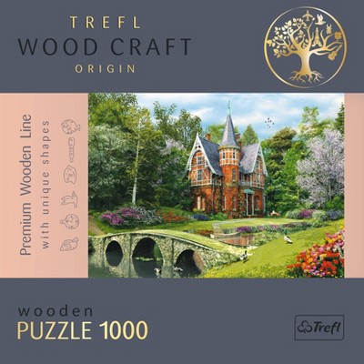 Trefl Wood Craft Victorian House Jigsaw Puzzle - 1000pc: Educational Memory, Shapes, Creative Thinking, Americana Theme