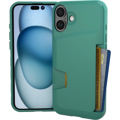 Smartish iPhone 16 Wallet Case - Wallet Slayer Vol 1 - Slim Grip Card Holder Cover