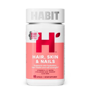 HABIT Hair Skin and Nails Vegan Capsules - 60ct