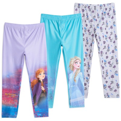 Disney Frozen 3 Pack Leggings Little Kid to Big Kid