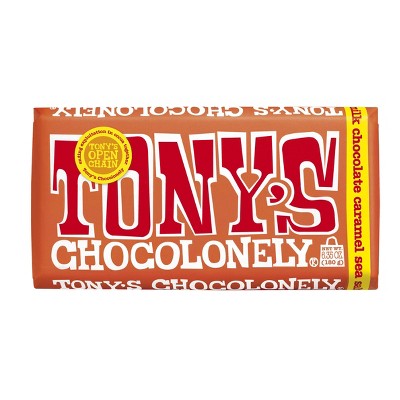 Tony's Caramel and Sea Salt Milk Chocolate Candy Bar - 6.35oz