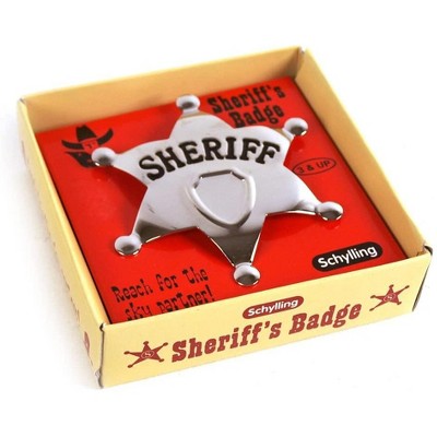 Schylling Sheriff's Badge, Metal Costume Accessory, Ages 3 and Up