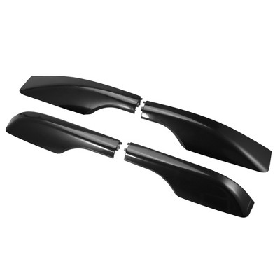 Unique Bargains Car Roof Rack Side Rails End Cover Cap for Toyota Land Cruiser LC200 J200 2008-2021 Plastic Black 4pcs