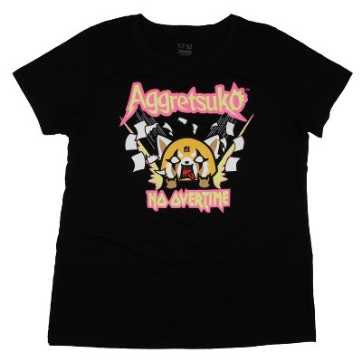 Sanrio Aggretsuko Women's No Overtime Plus Size Short Sleeve T-Shirt
