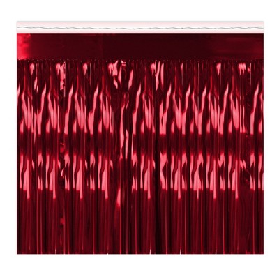 Beistle 2-Ply Metallic Fringe Drape, 15" x 10', (1/Pkg)