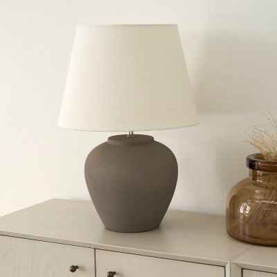 Nourison 20" Rustic Ceramic Pot Table Lamp