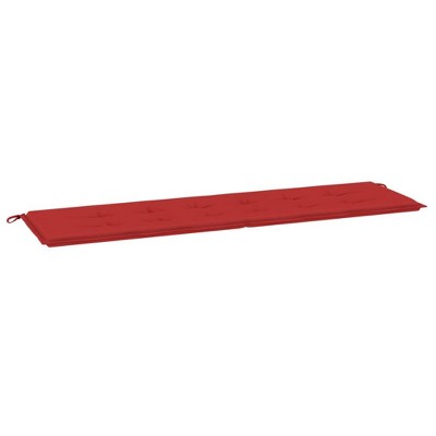 vidaXL Comfortable Garden Bench Cushion - Stylish Red 70.9"x19.7"x1.2" Oxford Fabric - Easy-to-Attach Ropes Included
