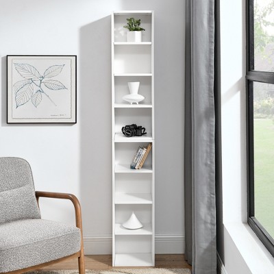 GDFStudio Baldwin 8-Cube Storage Organizer, Wood Decorative Bookcase with Adjustable Shelves