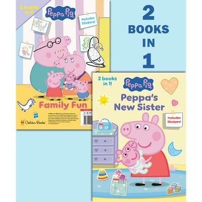 Peppa's New Sister/Family Fun (Peppa Pig) - by  Golden Books (Paperback)