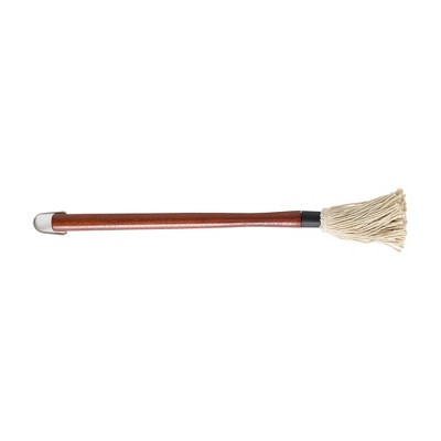 RSVP International Bbq Natural Cotton Bar Mop, 18" Rosewood Handle