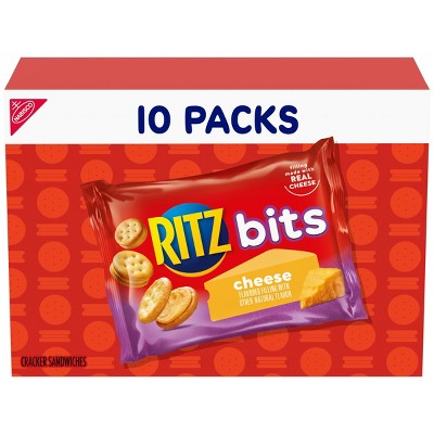 RITZ Bits Cheese Cracker Sandwiches Snack Pack - 10oz/10ct