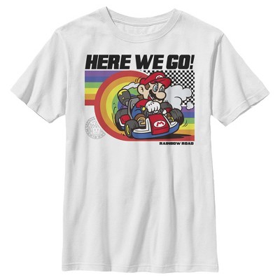 Boy's Nintendo Mario Kart Rainbow Road Racing T-Shirt
