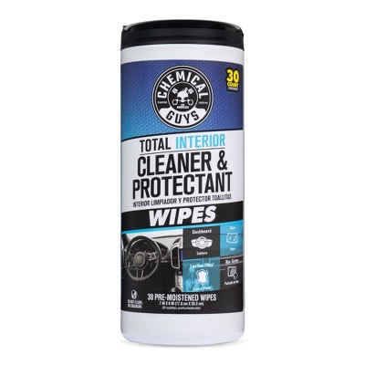 Chemical Guys 30ct Total Interior Cleaner and Protectant Wipes in Canister CS 6 English/Spanish