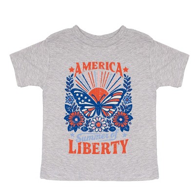 The Juniper Shop America Summer Of Liberty Distressed Toddler Short Sleeve Tee