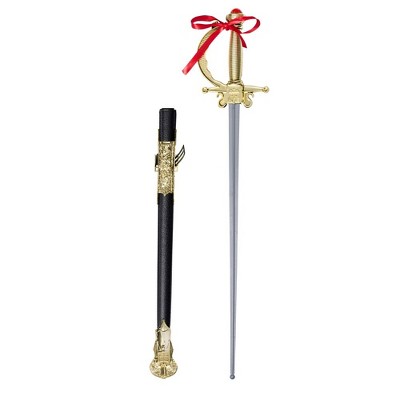 Dress Up America Ornate Knight Toy Sword and Sheath